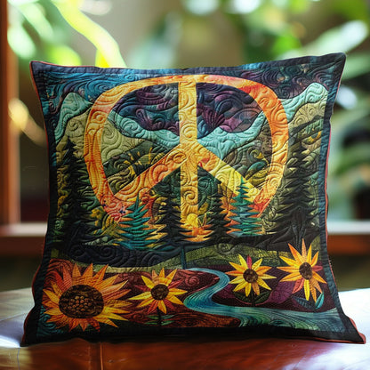 Sunflower Peace Harmony Throw WN1608062CL Quilt Pillow Case