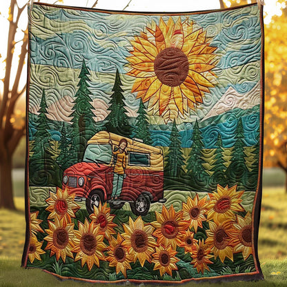 Sunflower Roadtrip WN1008029CL Quilt