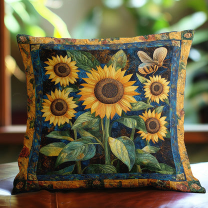 Sunflowers And Bee WN0208098CL Quilt Pillow Case