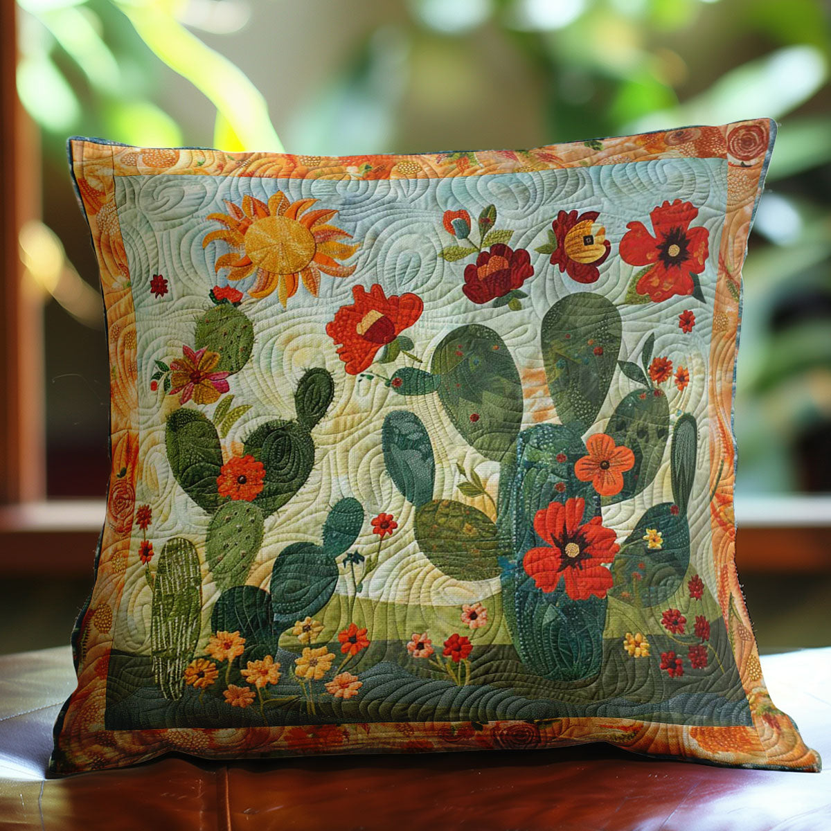 Sunny Cactus Embrace WN2607068CL Quilt Pillow Case