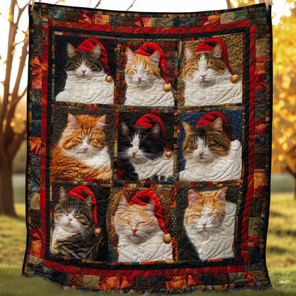 Sweet Christmas Cats WN1508111CL Quilt