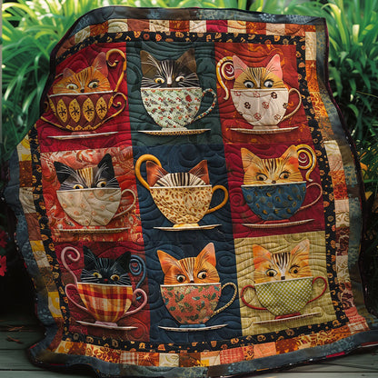 Teacup Cat WM3007002CL Quilt