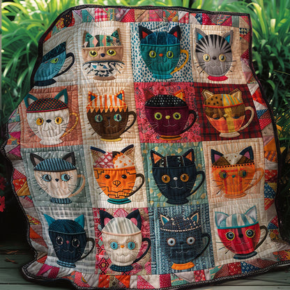 Teacup Cat WM3007003CL Quilt