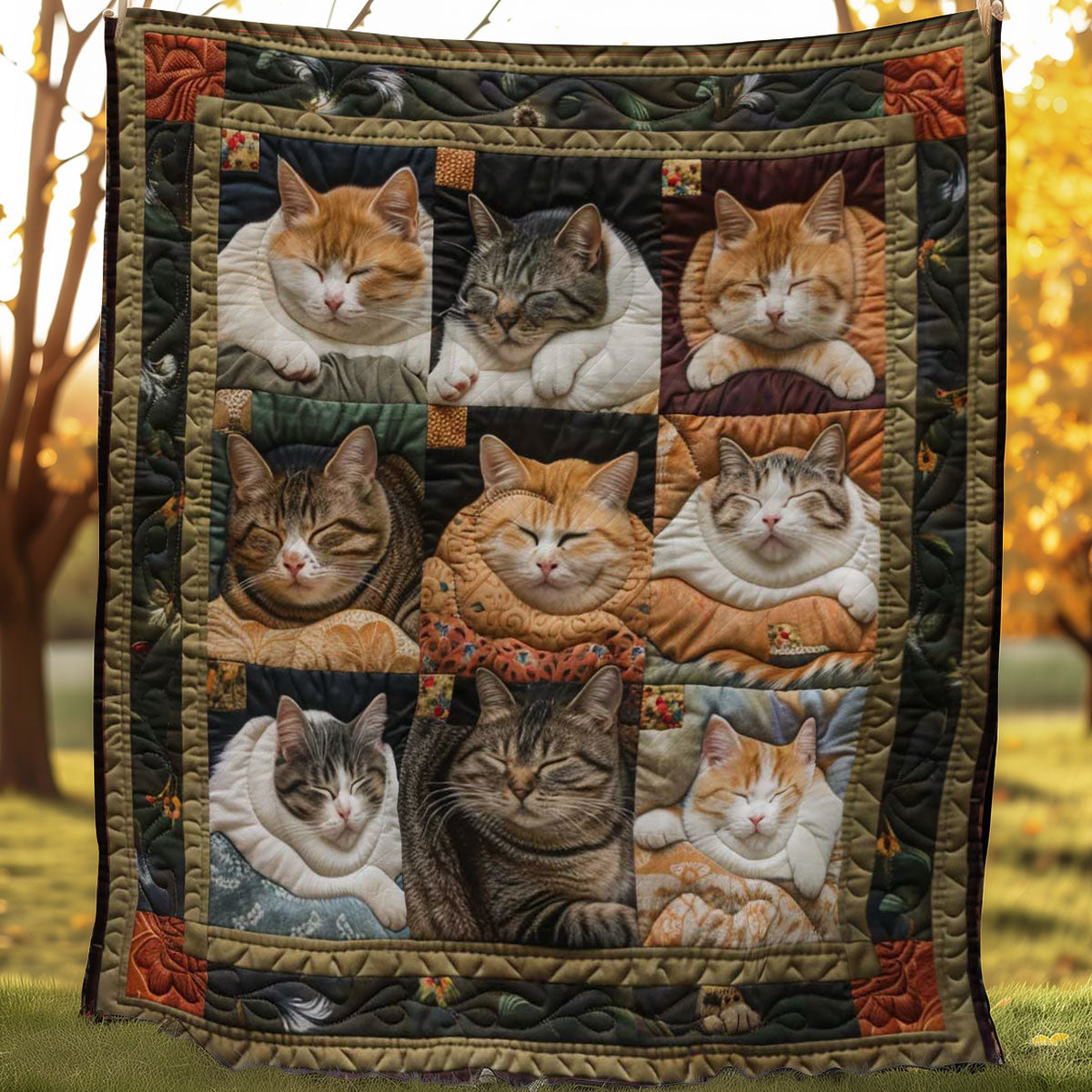 Tender Moments Cats WN1508034CL Quilt