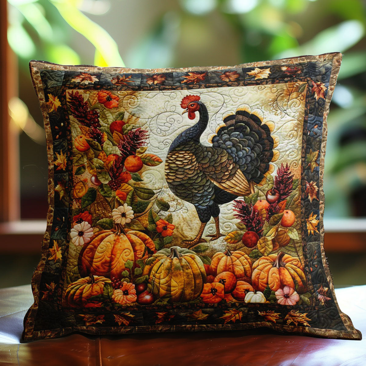 Thanksgiving Feast WN3007090CL Quilt Pillow Case