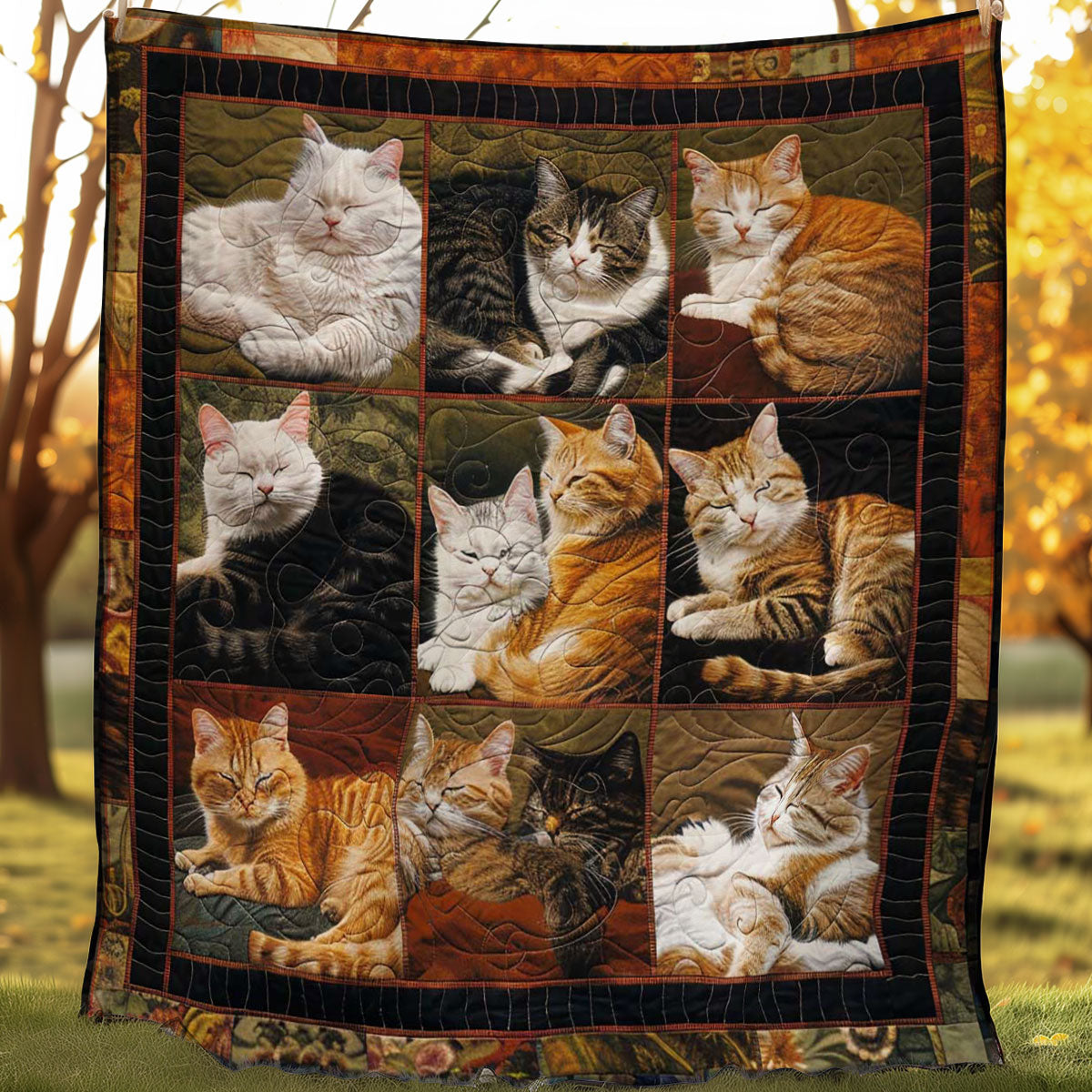 Tranquil Cats WN1508083CL Quilt