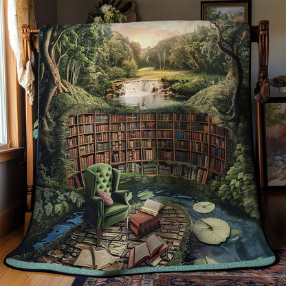 Tranquil Riverside Library WN0909110CL Quilt