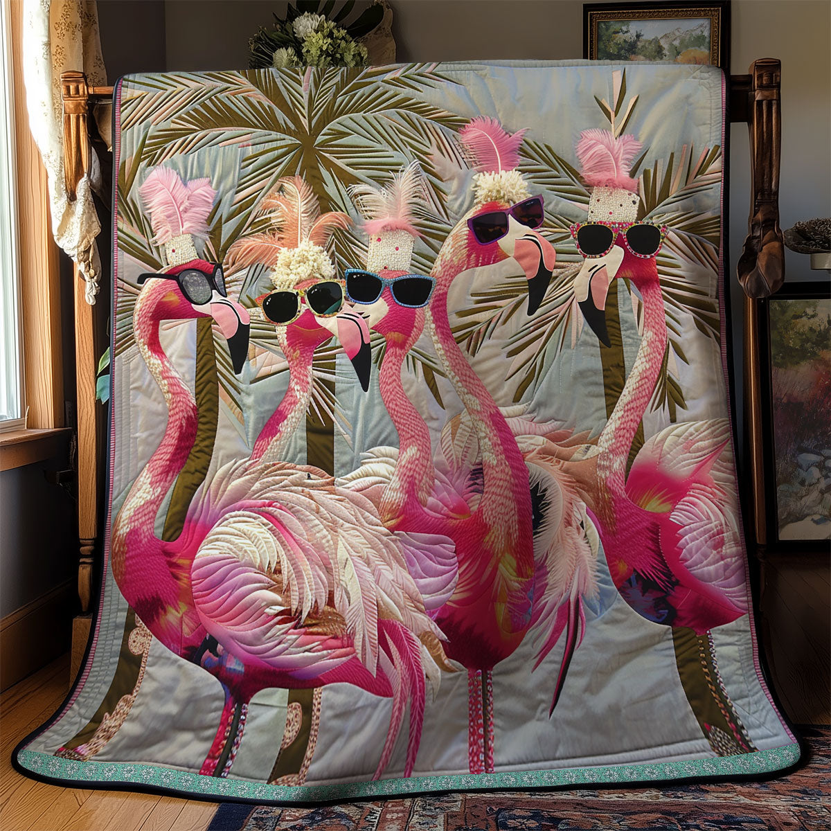 Trendy Flamingo Chic WN0909043CL Quilt