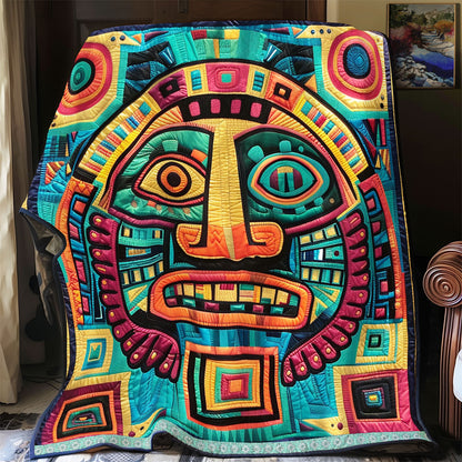 Aztec Tribal Mystic Mask WN1709052CL Quilt
