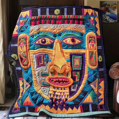 Aztec Tribal Spirit Mask WN1709047CL Quilt