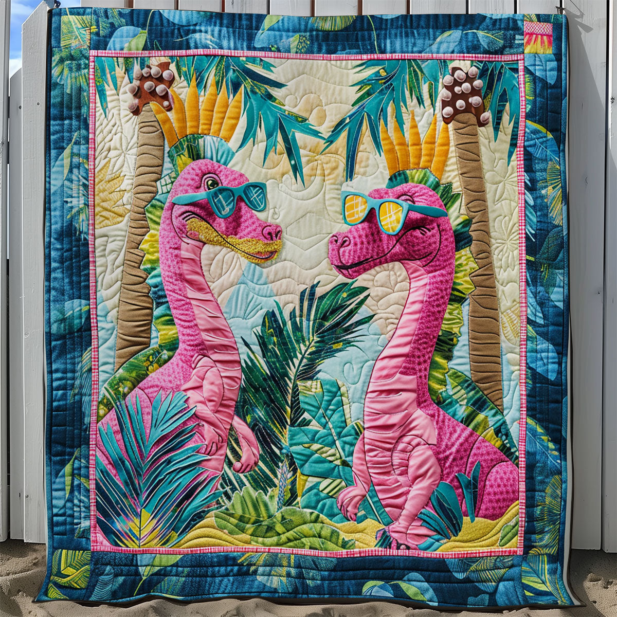 Tropical Dinosaur SR2608046CL Quilt