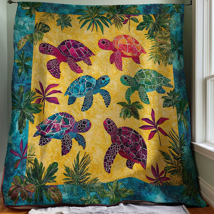 Tropical Turtles WM0308022CL Quilt