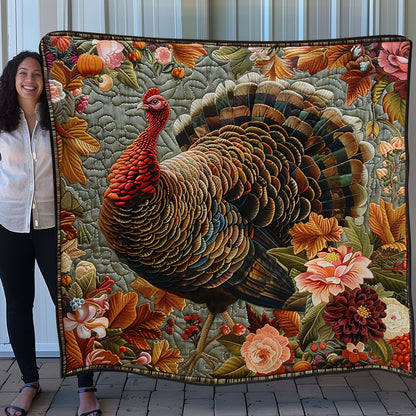 Turkey Thanksgiving Festive SR1508033CL Quilt