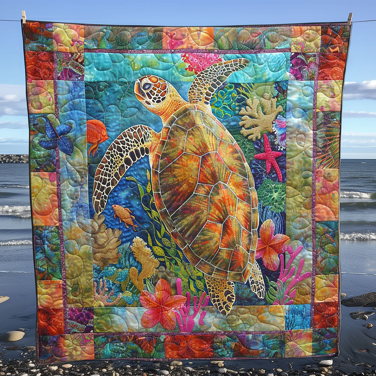 Turtle Bliss WN0808038CL Quilt