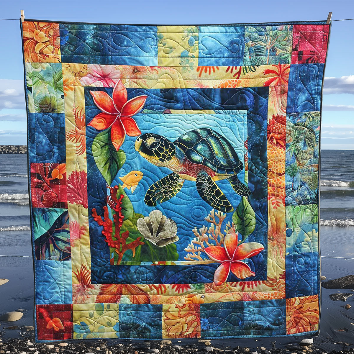 Turtle Dreams WN0808045CL Quilt