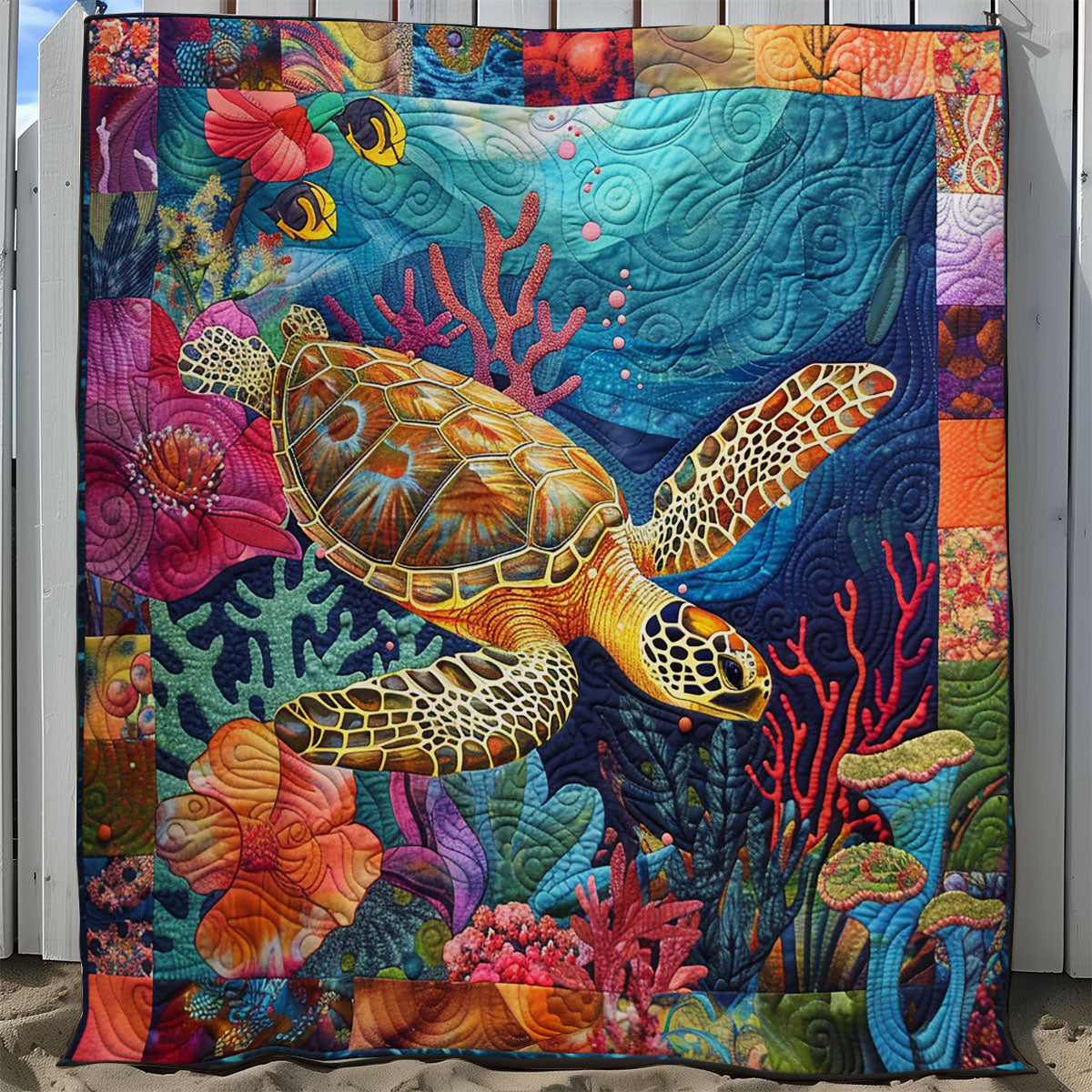 Turtle Ocean SR2008042CL Quilt