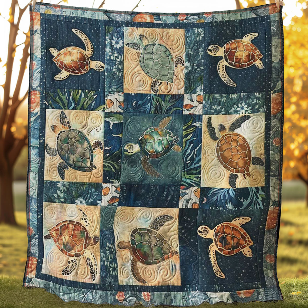 Turtle Tide WN2108067CL Quilt