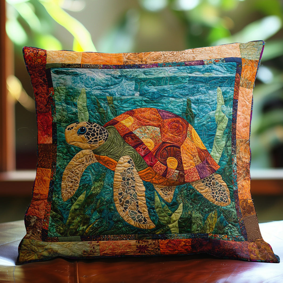 Turtle and Sea WN0108024CL Quilt Pillow Case