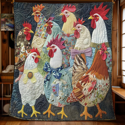 Type Of Chickens WM3008011CL Quilt