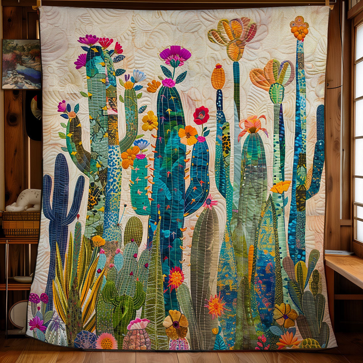 Vibrant Cactus WM2008015CL Quilt