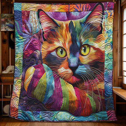 Vibrant Cat And Soft Yarn WM2108031CL Quilt