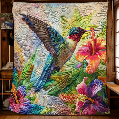 Vibrant Hummingbird WM1908008CL Quilt