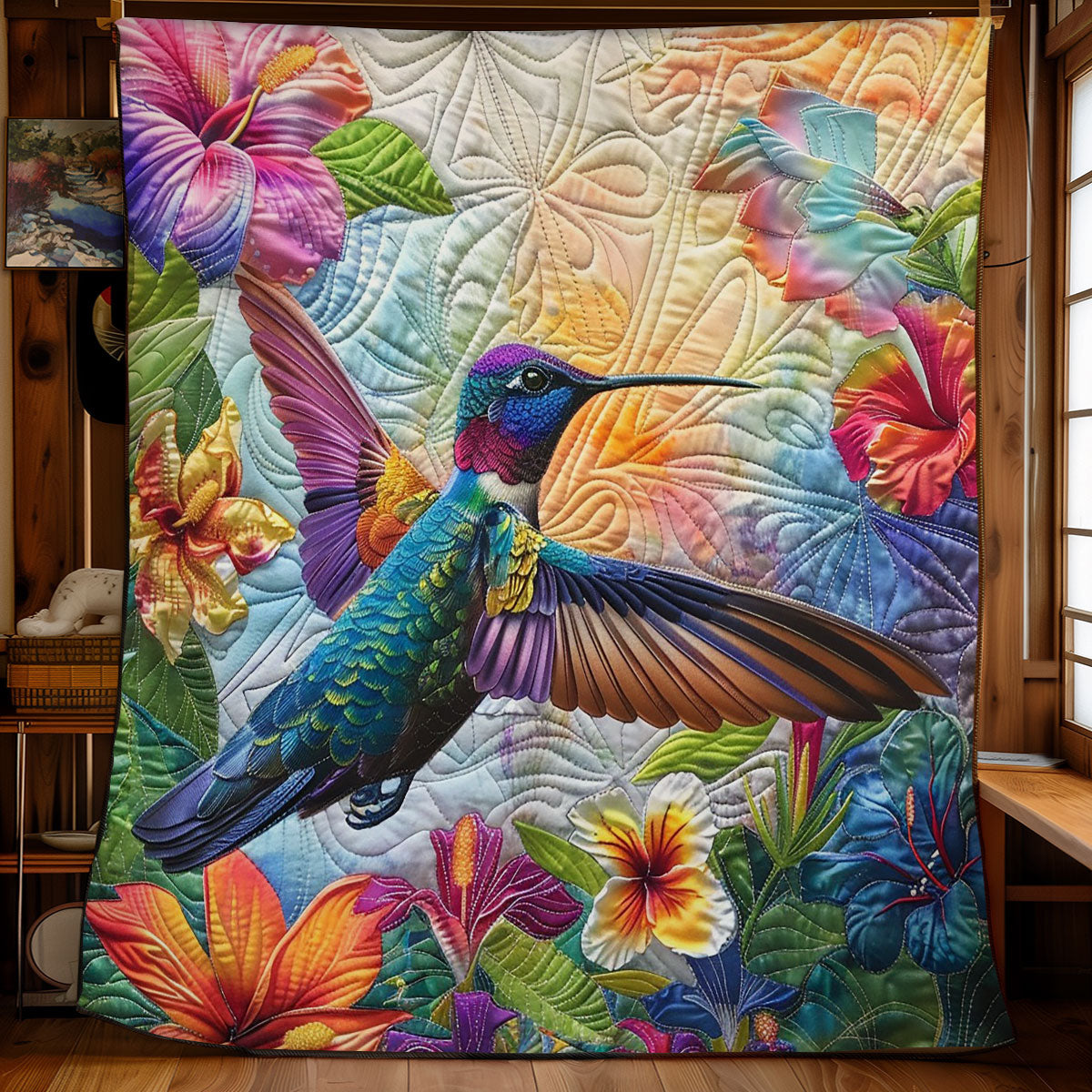 Vibrant Hummingbird WM2108011CL Quilt