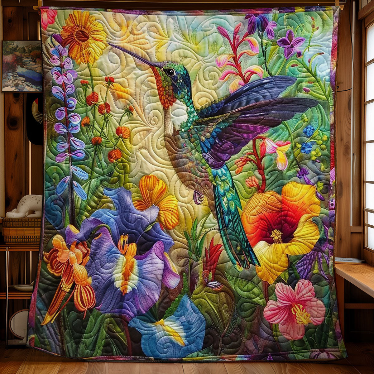 Vibrant Hummingbirds WM2308067CL Quilt