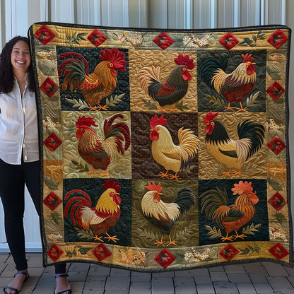 Vintage Chicken SR1608038CL Quilt