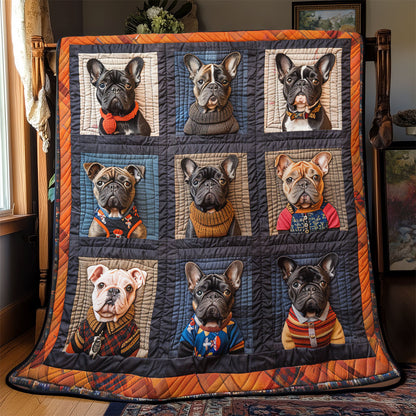 Vintage French Bulldog SR2008057CL Quilt