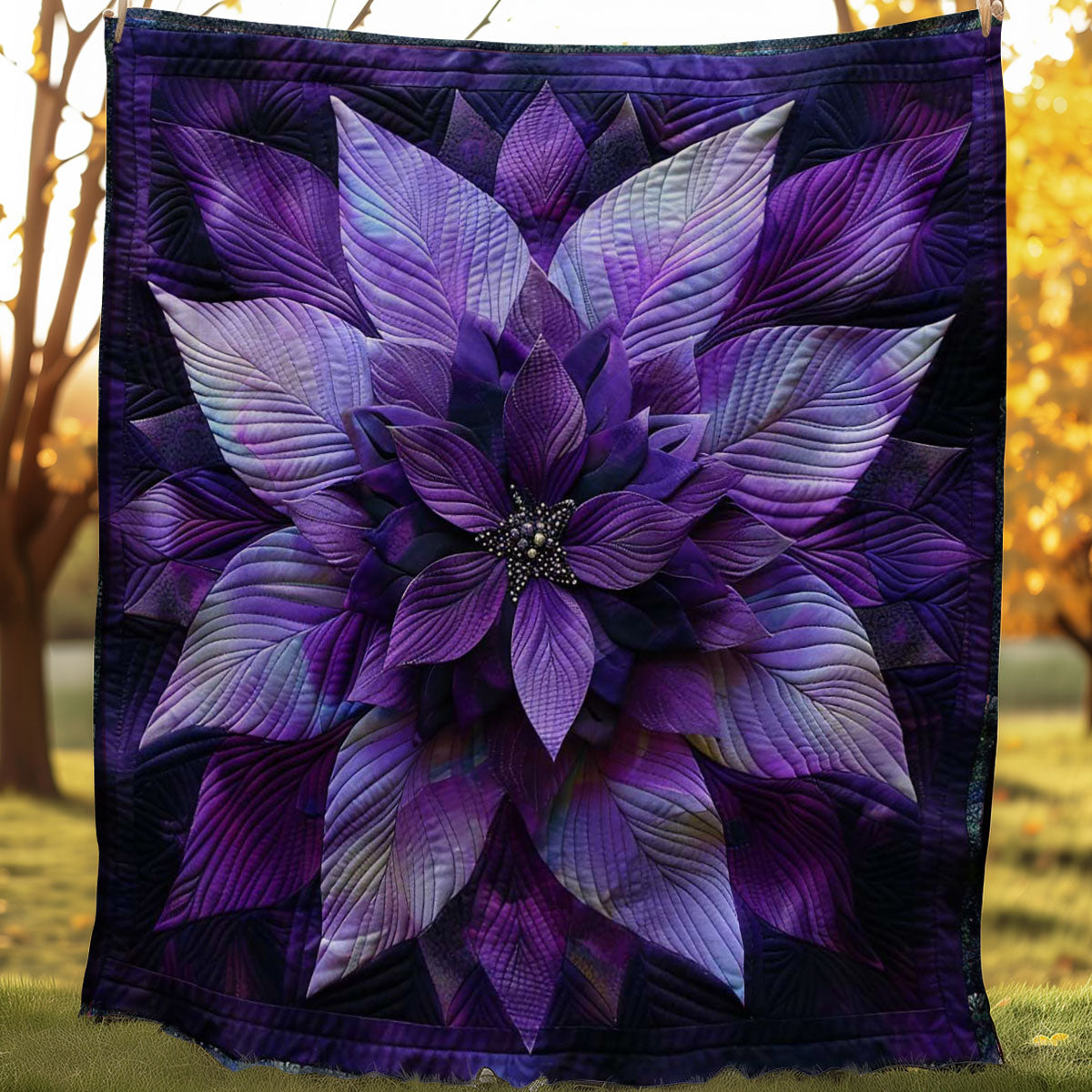 Violet Harmony Blossoms WN1408065CL Quilt