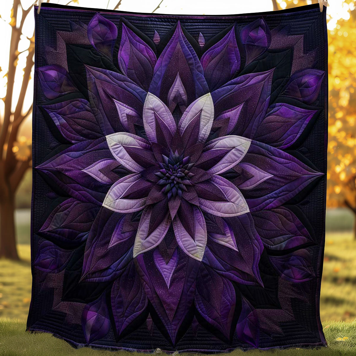 Violet Whisper Blossoms WN1408067CL Quilt