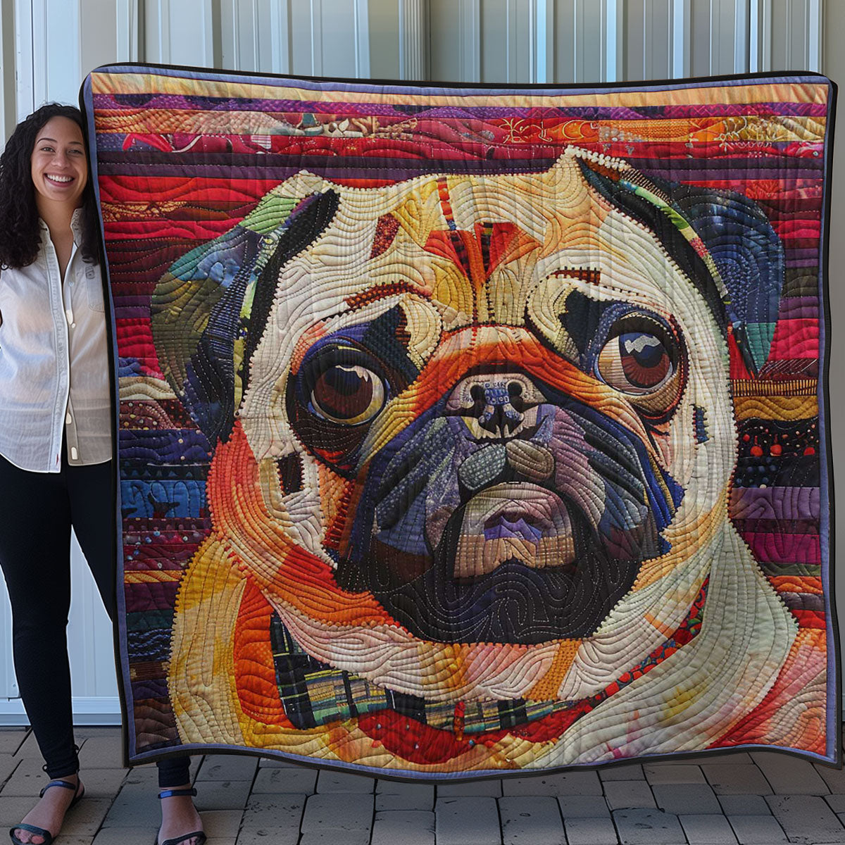 Warm Pugs WN2907014CL Quilt