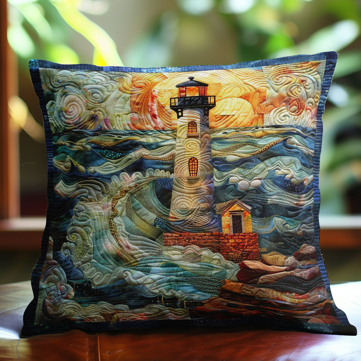 Waves and Beacon WN1608064CL Quilt Pillow Case