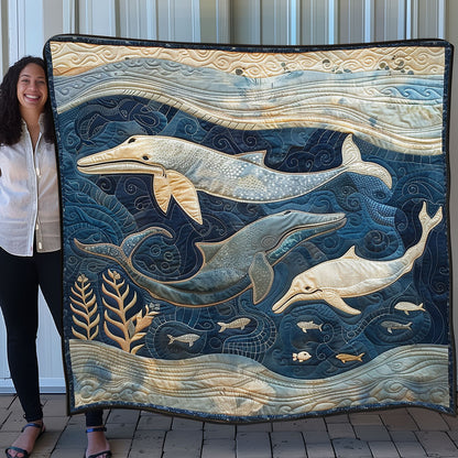 Whale Family SR1408002CL Quilt