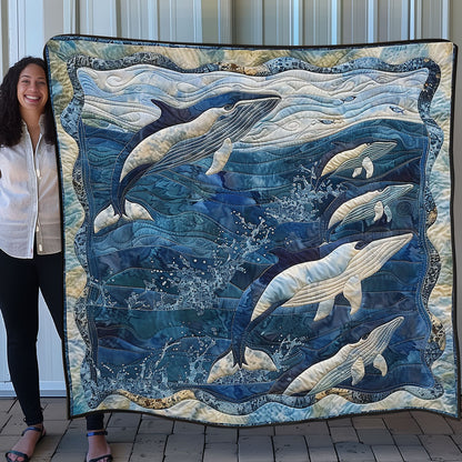 Whales and Ocean SR1408004CL Quilt