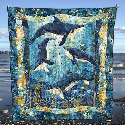 Whales' Misty Haven WN1408033CL Quilt