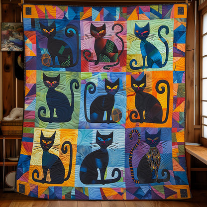 Whimsical Cat WM0909026CL Quilt