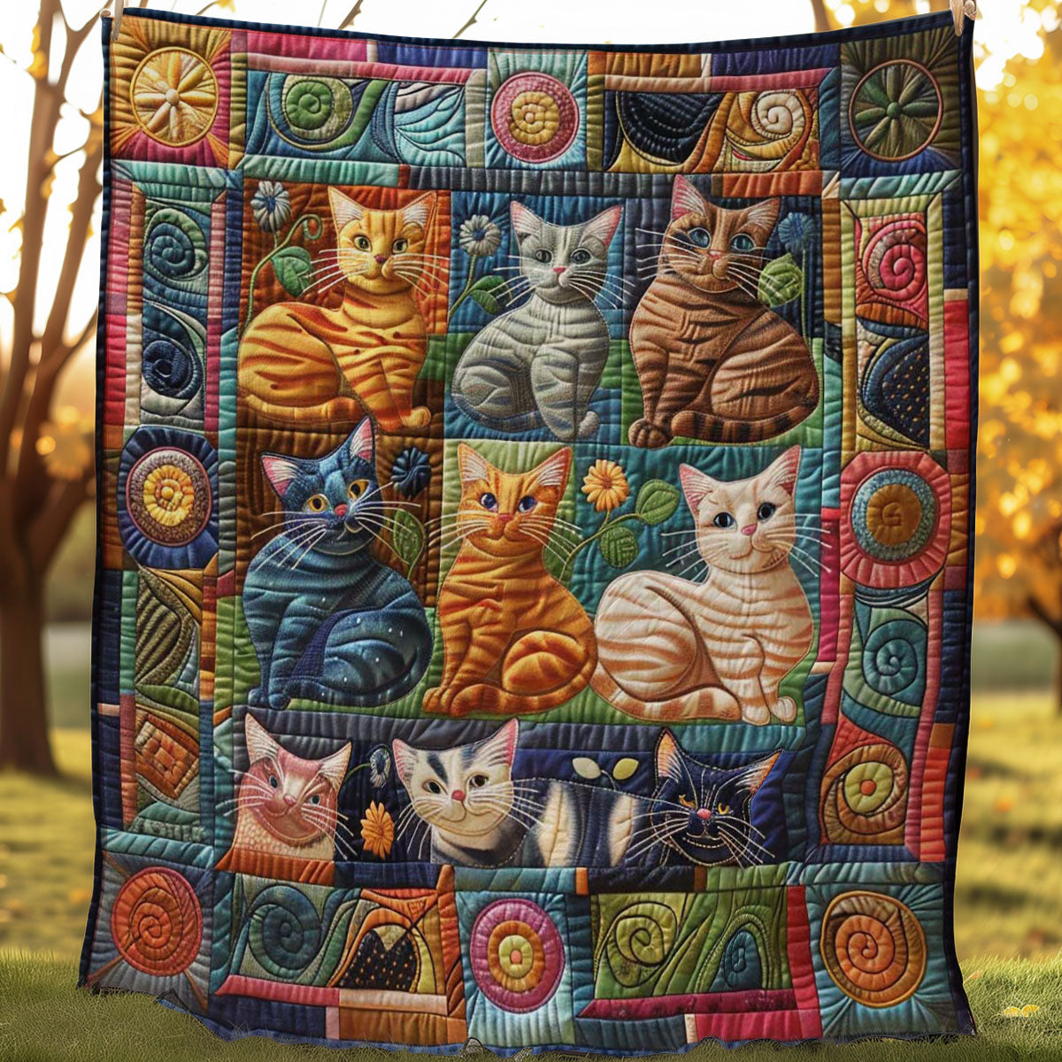 Whisker Wonders WN0908064CL Quilt