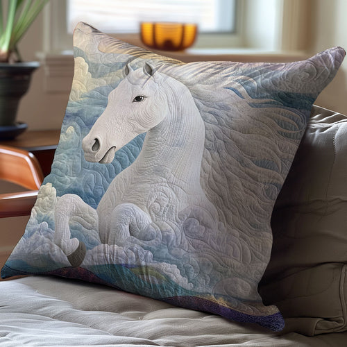 White Horse Wavy WM0308144CL Quilt Pillow Case