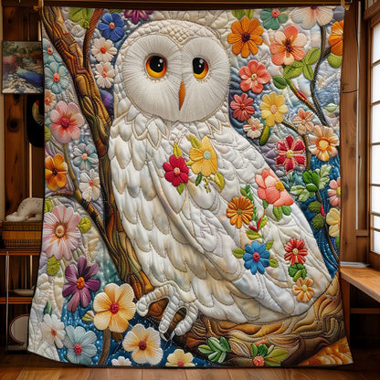 White Srping Owl WM2308063CL Quilt