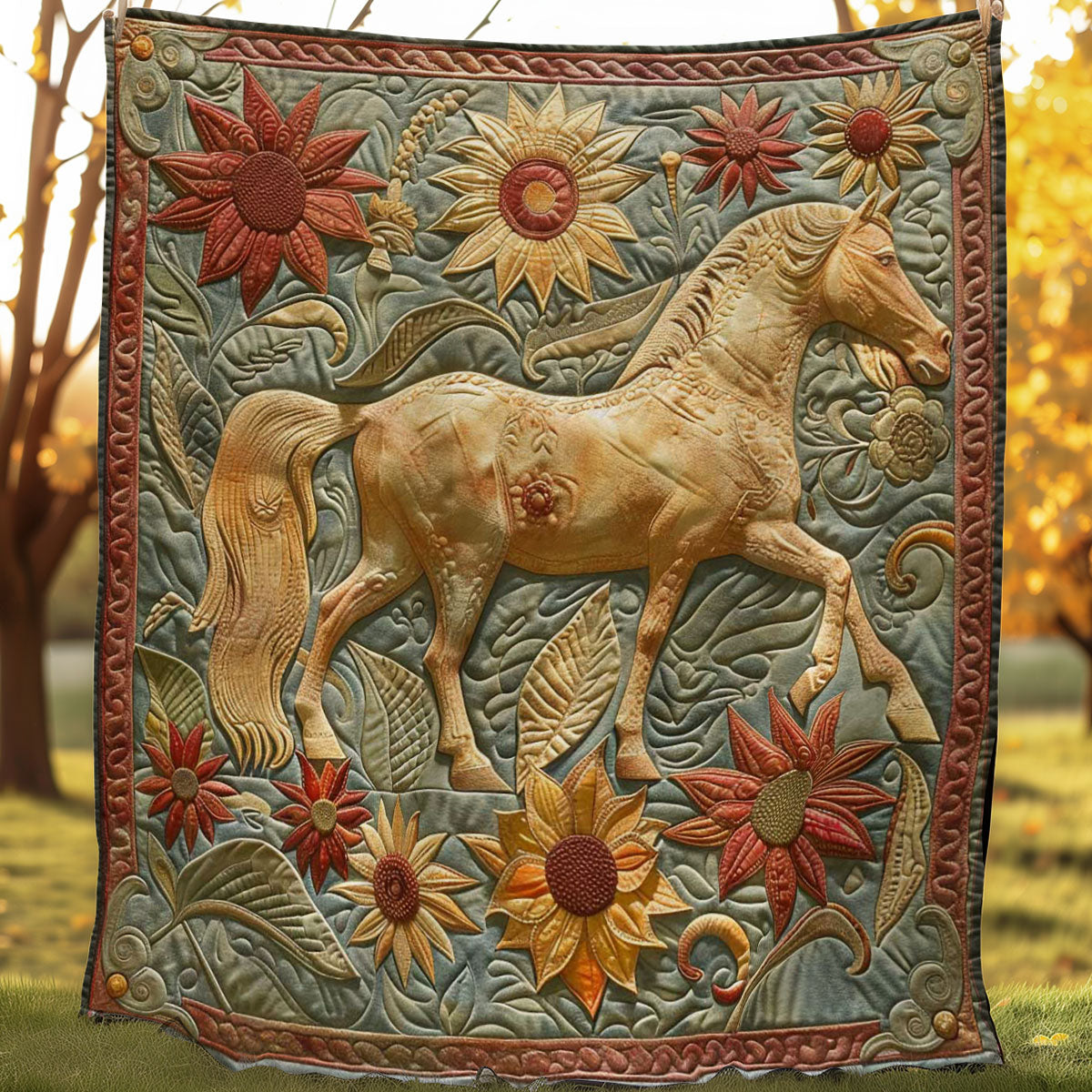 Wild Horse Sunflower WN2108051CL Quilt