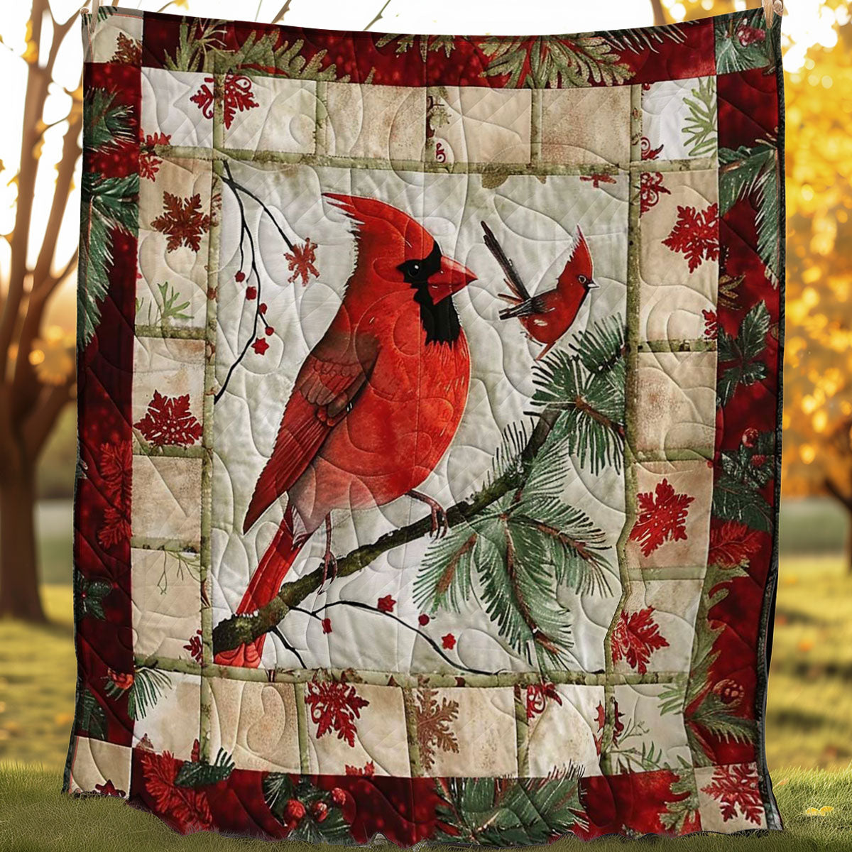 Winter Cardinal Magic WN1008072CL Quilt