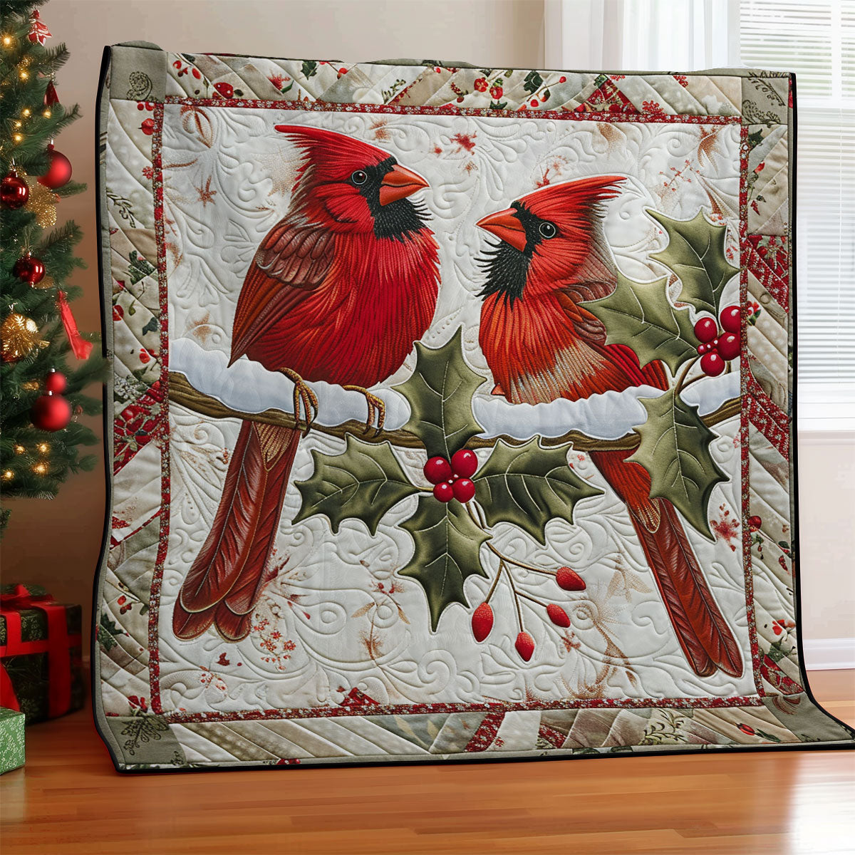 Winter Cardinal SR2308005CL Quilt