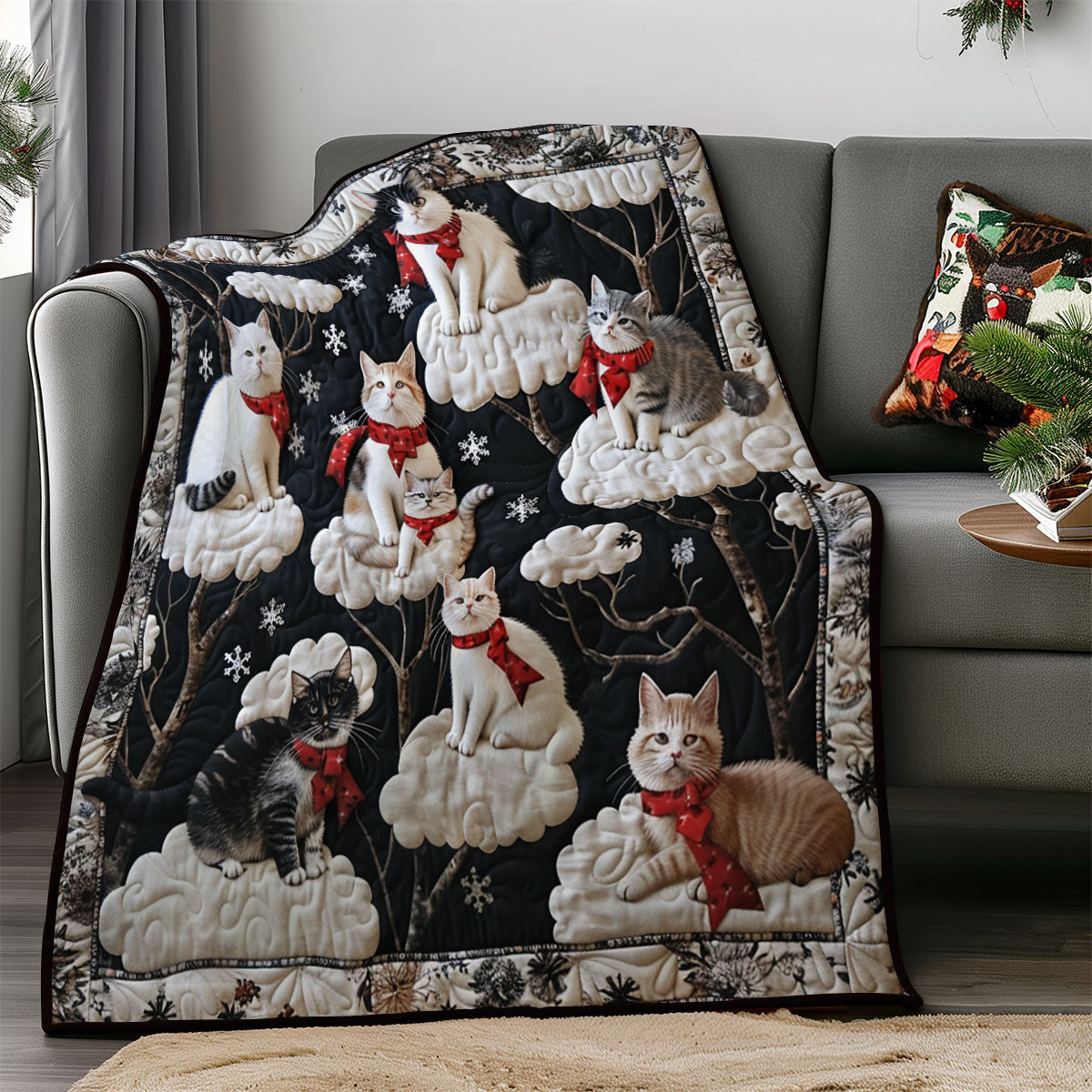 Winter Cat SR1308001CL Quilt