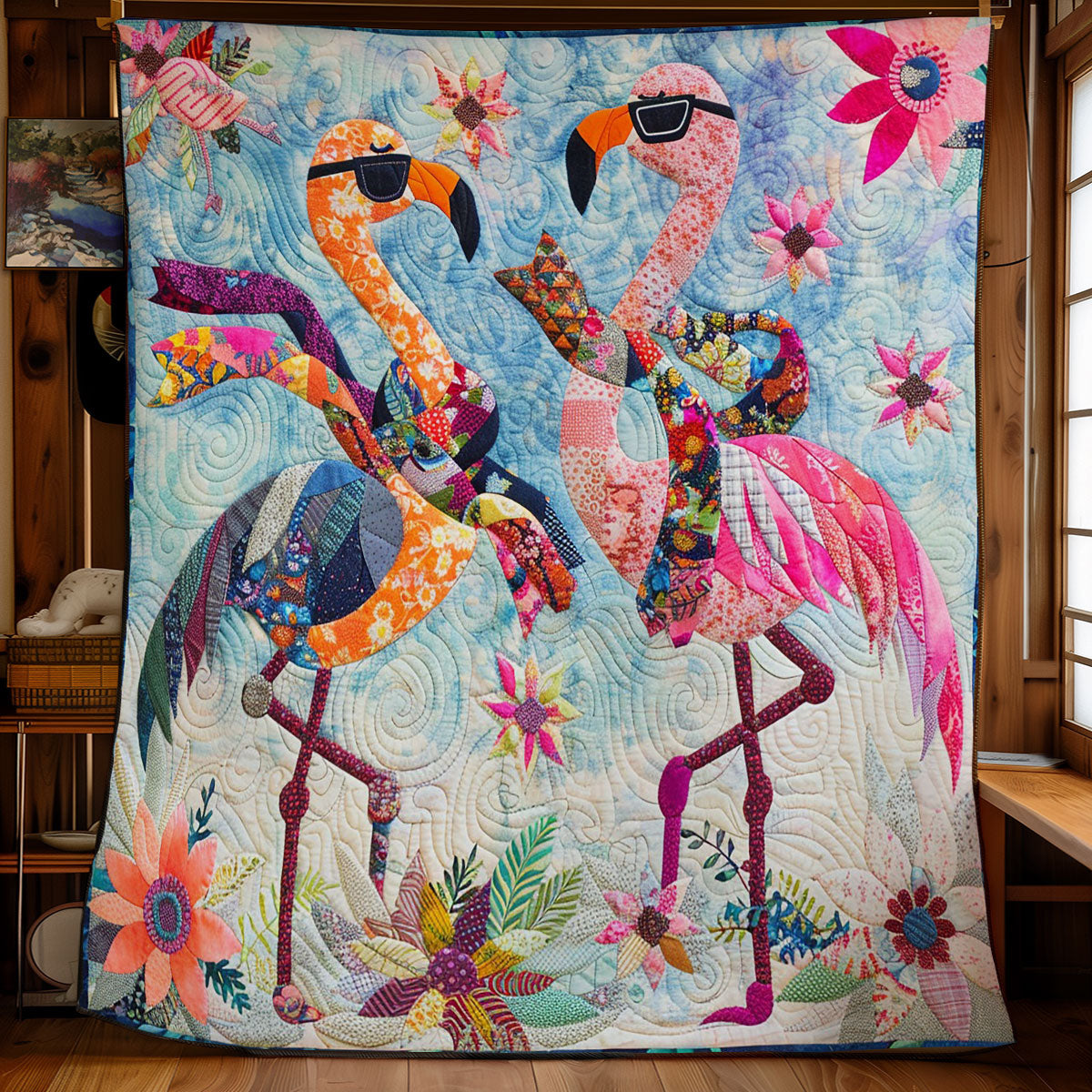 Winter Flamingo WM2808078CL Quilt