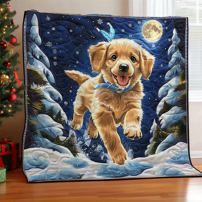 Winter Golden Retriever SR2008016CL Quilt