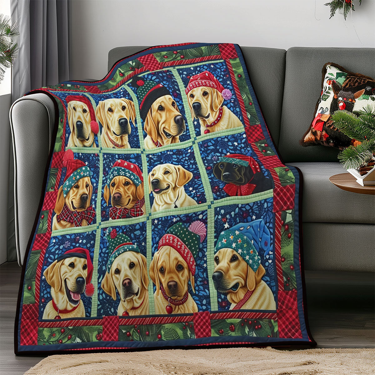 Winter Labrador SR0908003CL Quilt