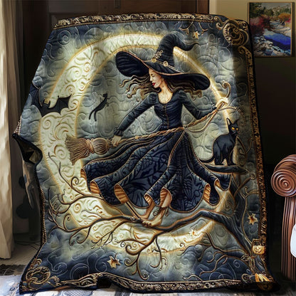 Witch's Moonlit Broomstick WN1908082CL Quilt