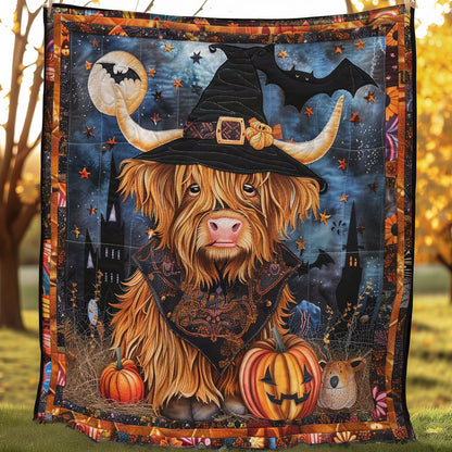 Witchy Highland Cow WN0908121CL Quilt